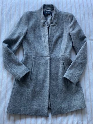 levita abrigo blazer xs gris zara