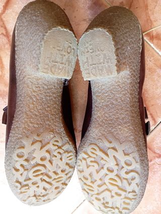 Zapatos señora wonders marrón, tacón de goma n.40