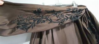 Falda maxi seda Massimo Dutti 