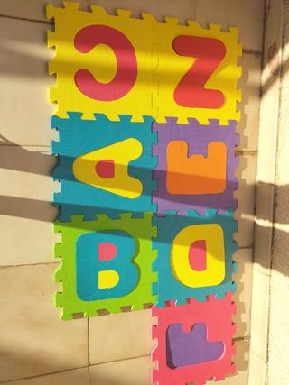 7 piezas de puzzle gomaespuma niños.