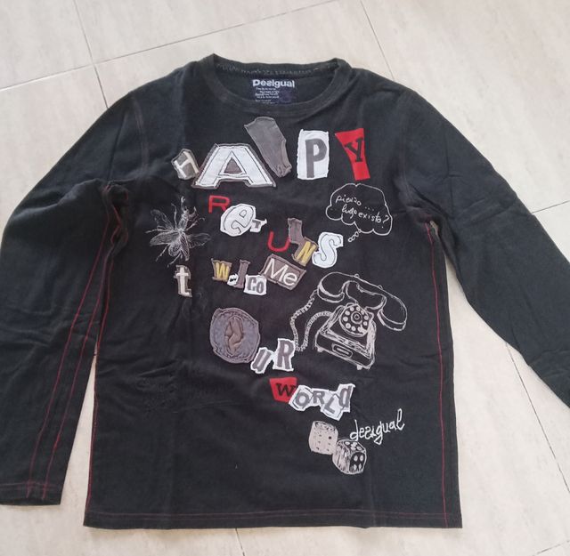 Camiseta desigual hombre