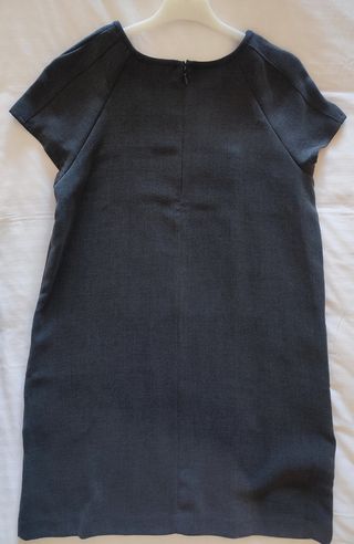 Vestido babydoll gris marengo