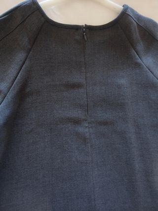 Vestido babydoll gris marengo