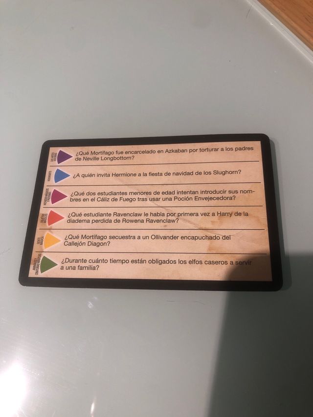 JUEGO TRIVIAL HARRY POTTER