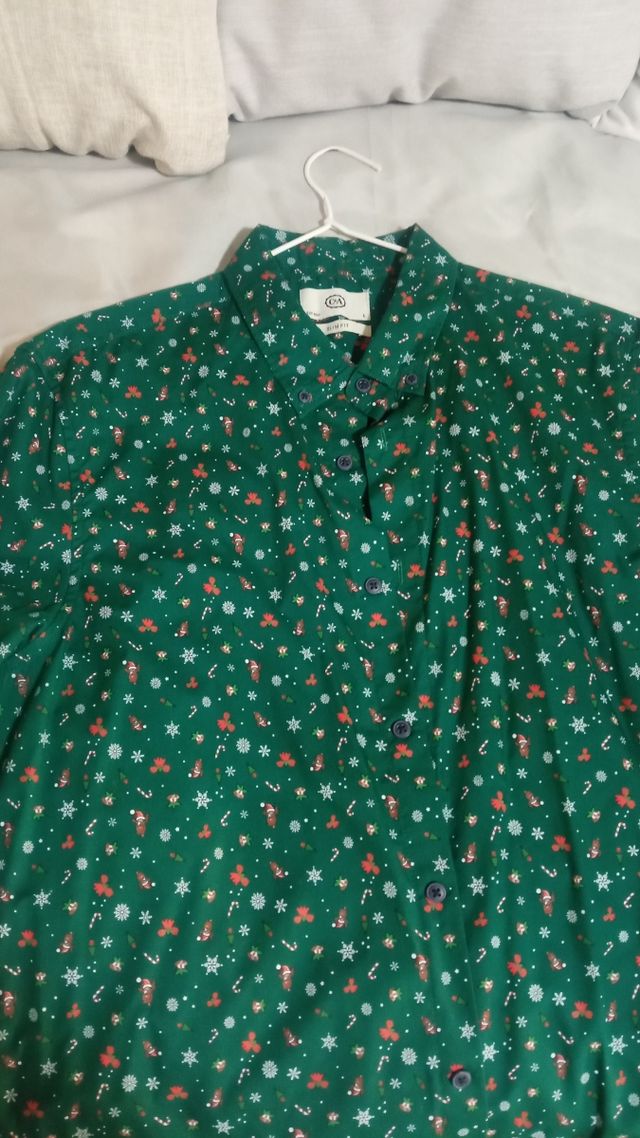 Camisa adornos navideños