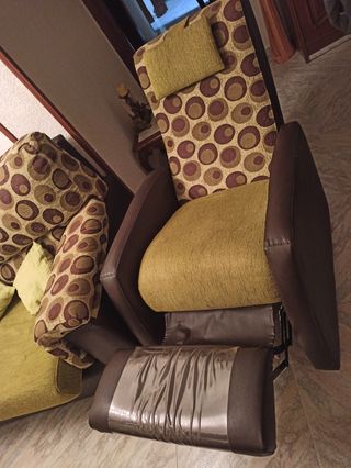 Sofá 2 plazas+butaca+cortina de REGALO