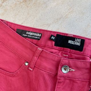 Pantaloni Moschino Jeans NUOVO Donna M/L Rosa
