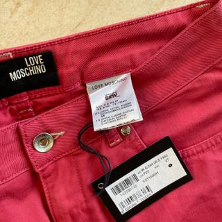 Pantaloni Moschino Jeans NUOVO Donna M/L Rosa