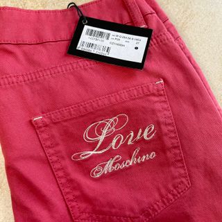 Pantaloni Moschino Jeans NUOVO Donna M/L Rosa