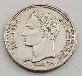 25 Céntimos 1960 Venezuela Plata