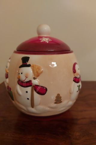 Biscottiera in porcellana