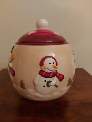 Biscottiera in porcellana