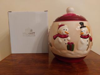 Biscottiera in porcellana