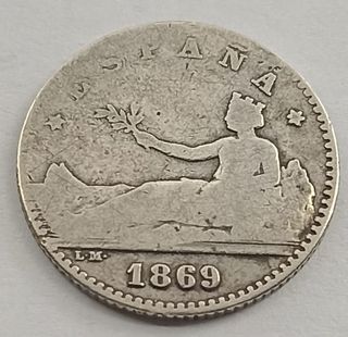 50 Céntimos 1869 España Gobierno Provisional