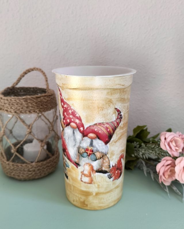 Jarrón navideño