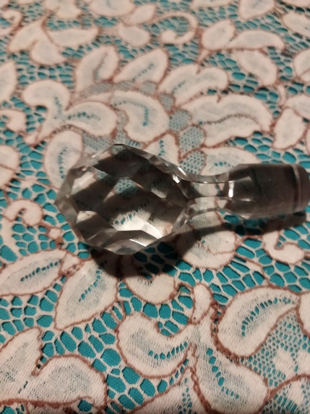 Tapón antiguo de cristal tallado