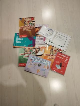Pack de libros del conservatorio de música