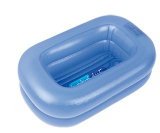 Cojín cambiador + Bañera de viaje hinchable