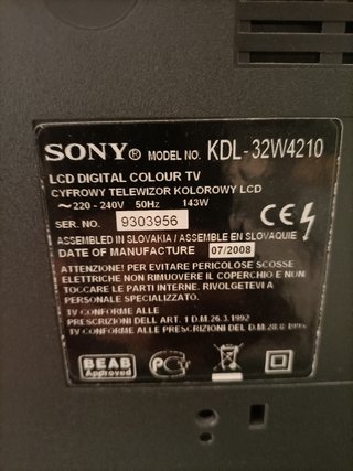 Televisor Sony Bravia 32 pulgadas