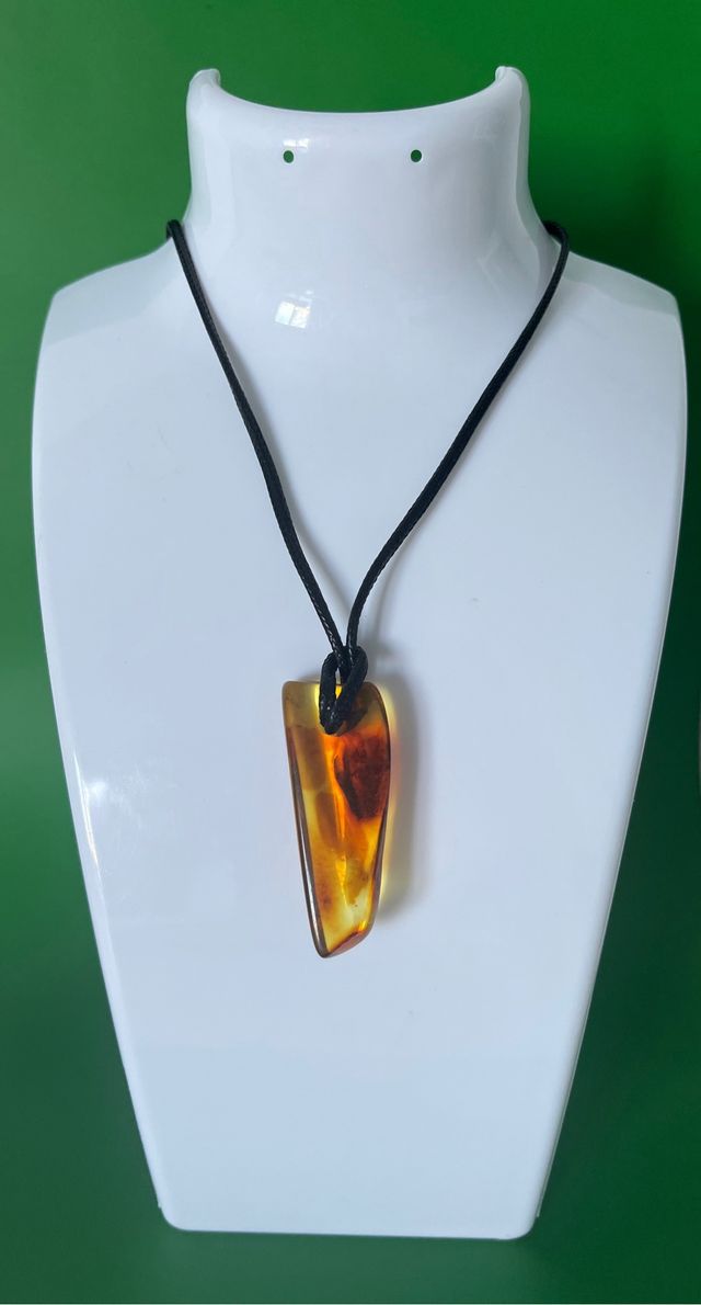 Colgante Ambar/ Piedra grande