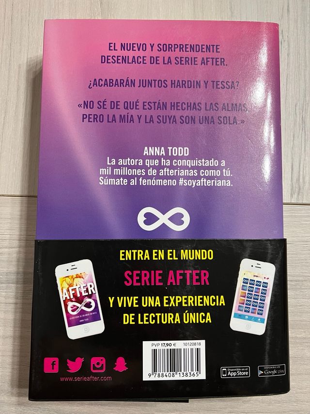 libro Amor infinito,serie after n*4