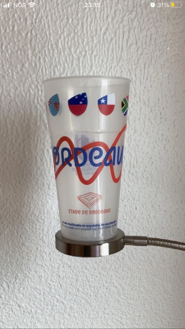 Copo reutilizável RWC2023 campeonato mundo râguebi