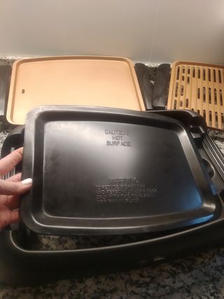 Plancha eléctrica versátil 