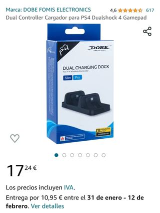 Base Carga Mando PS5