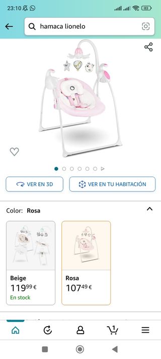 Balncin bebé lionelo