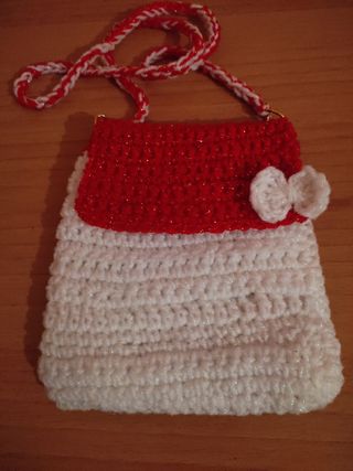 Bolsos a ganchillo, medidas en fotos 