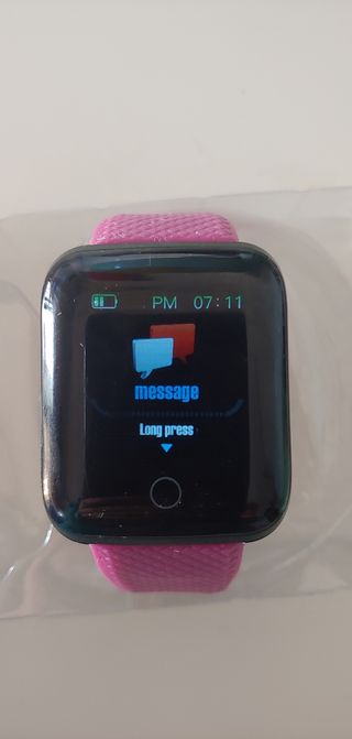 Reloj con correa silicona morada
