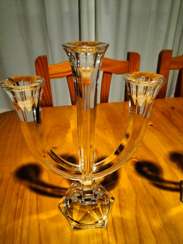 2 Candelabros de cristal de segunda mano por 20 EUR en Cheste en WALLAPOP