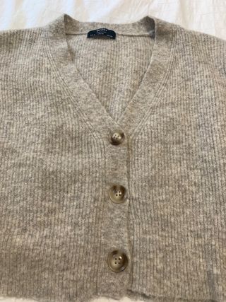 Cardigan crop Bershka talla S