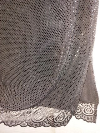 Falda midi fiesta brillo