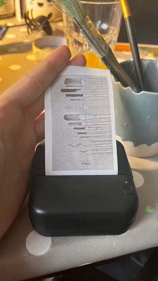 Mini impresora térmica portátil.