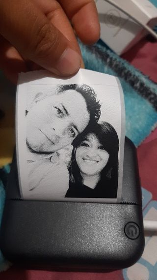 Mini impresora térmica portátil.