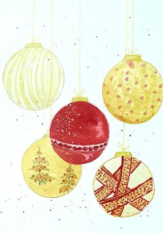 Tarjetas Navidad. Regalos. Arte.