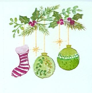 Tarjetas Navidad. Regalos. Arte.