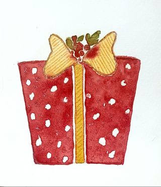 Tarjetas Navidad. Regalos. Arte.