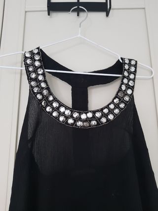 Blusa fiesta negra