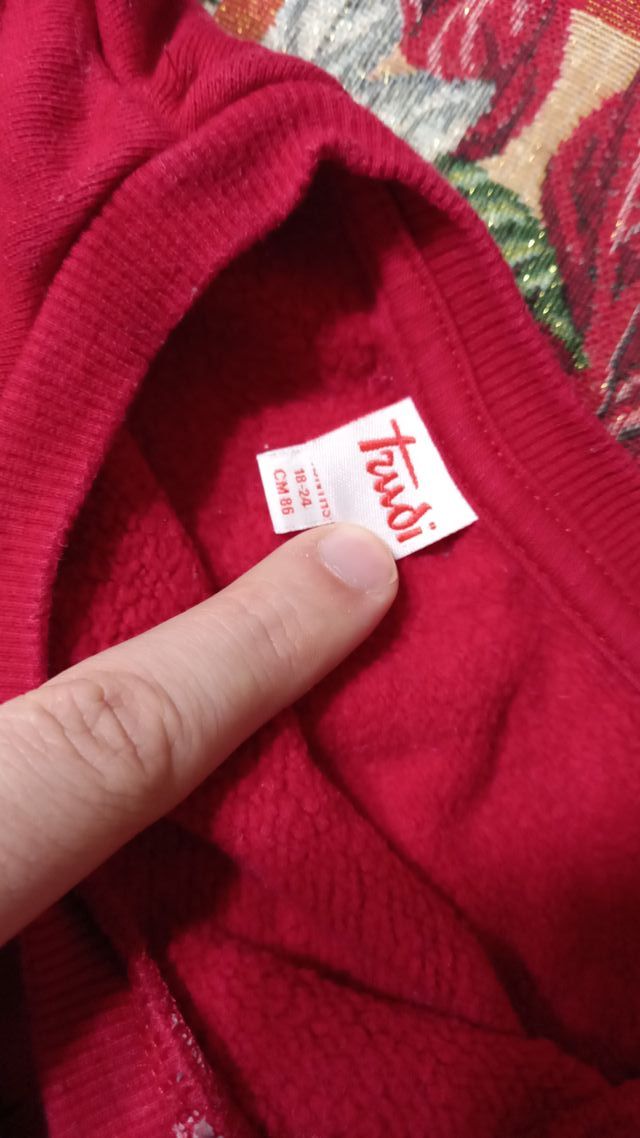 felpa trudi natale bimbo 2 anni