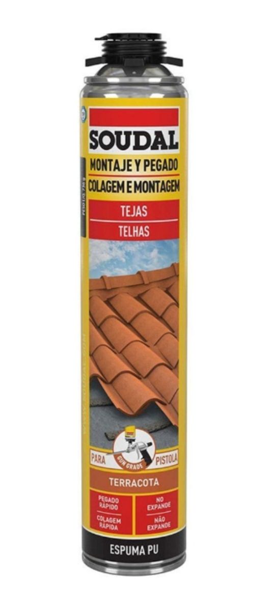 Espuma tejas color terracota