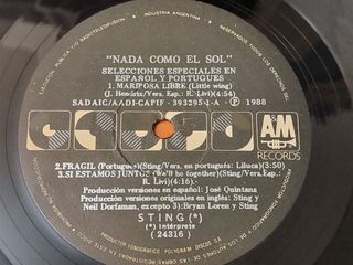 Sting, Ed. Argentina