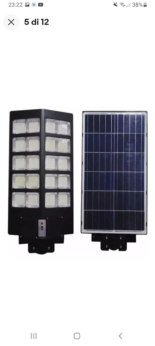 LAMPIONE STRADALE LED 1000w SOLARE