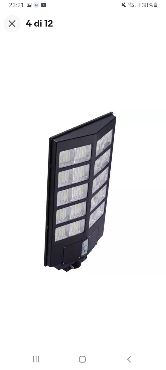 LAMPIONE STRADALE LED 1000w SOLARE