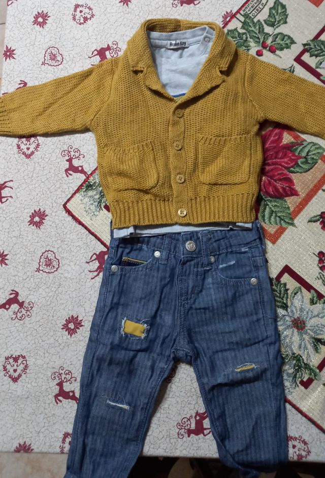 completo vestito ronnie kay bimbo 6 mesi