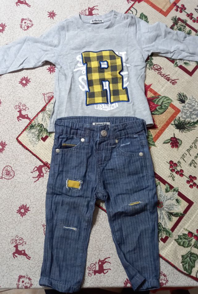 completo vestito ronnie kay bimbo 6 mesi