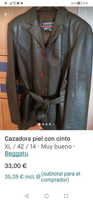 Cazadora auténtica piel mujer 