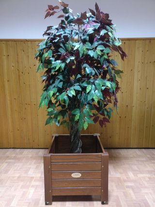 MACETA MADERA  TIPO TEKA