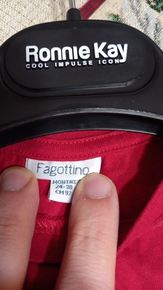 maglia lunga fagottino natale bimbo 3 anni